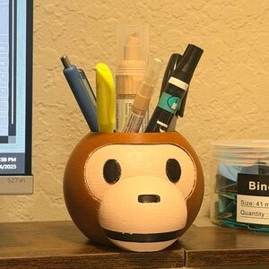Baby Milo Hand Painted Pen Holder